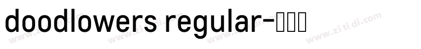 doodlowers regular字体转换